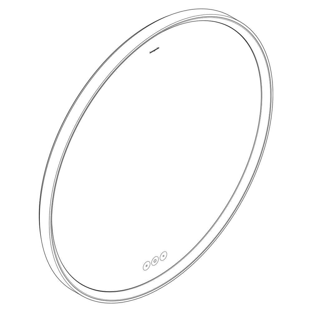 hansgrohe Xarita S Spiegel mit LED-Beleuchtung 900x900x50mm kapazitiver Berührungss... HANSGROHE-54981700 4059625463871 (Abb. 3)
