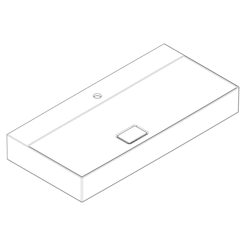 Hansgrohe Xevolos E Aufsatzwaschtisch geschliffen 1000x480mm, Hahnloch ohne Überlau... HANSGROHE-61102450 4059625420775 (Abb. 4)