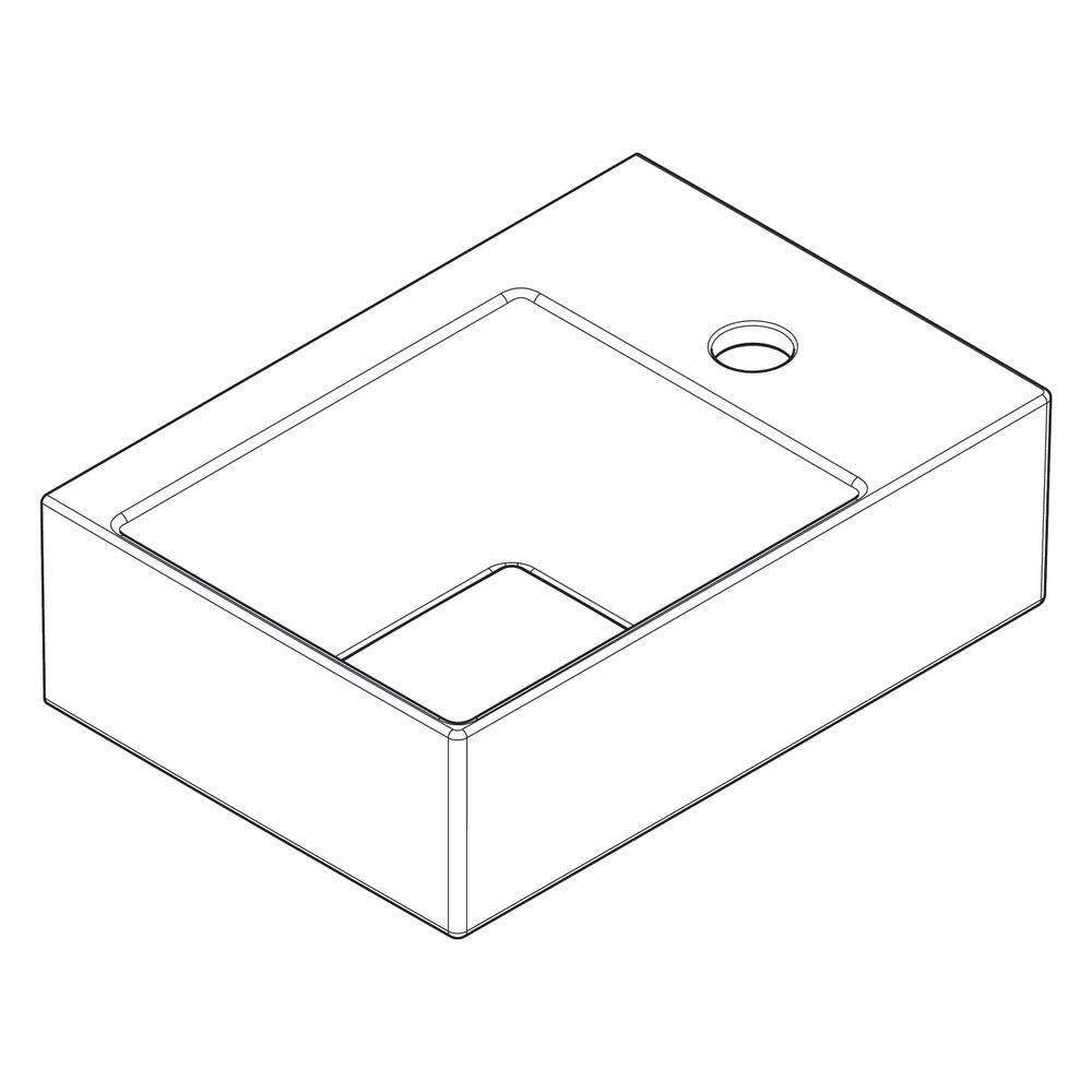 hansgrohe Xevolos E Handwaschbecken 360x250mm mit Hahnloch rechts ohne Überlauf, Sm... HANSGROHE-61086450 4059625420935 (Abb. 3)