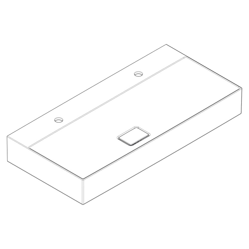 Hansgrohe Xevolos E Aufsatzwaschtisch geschliffen 1000x480mm, 2 Hahnlöcher ohne Übe... HANSGROHE-61111450 4059625421086 (Abb. 4)
