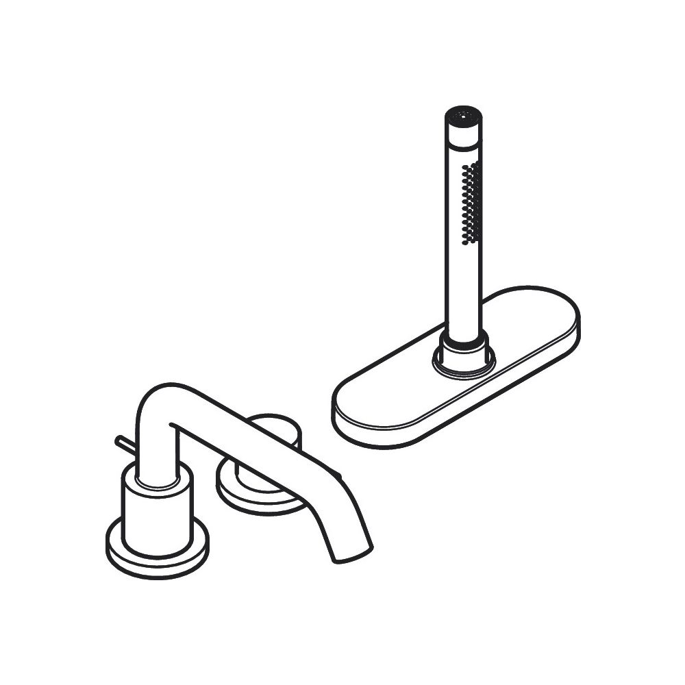 hansgrohe Tecturis S 3-Loch Einhebel-Wannenrandmischer 20l/min mit sBox, Chrom... HANSGROHE-73447000 4059625470480 (Abb. 4)