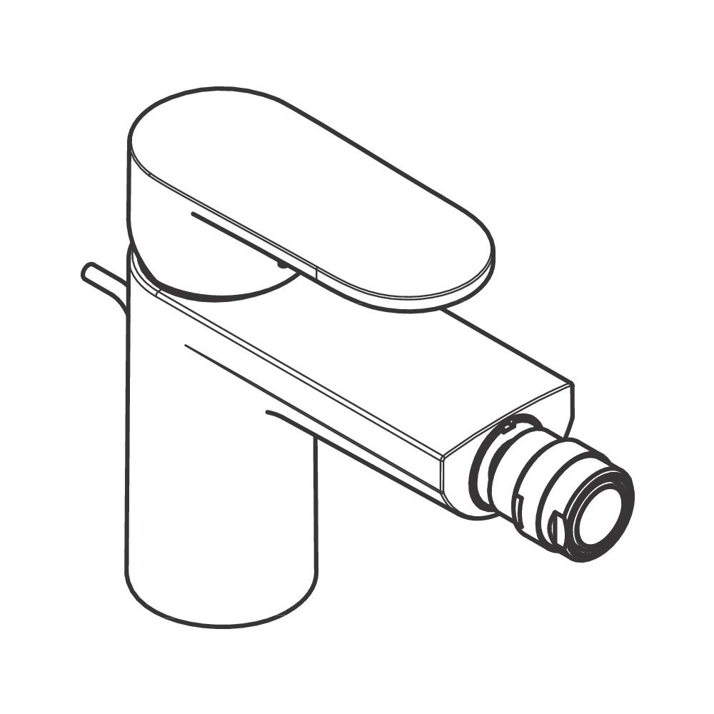 Hansgrohe Vernis Blend Einhebel-Bidetmischer mit Zugstangen-Ablaufgarnitur, Mattsch... HANSGROHE-71202670 4059625835982 (Abb. 3)