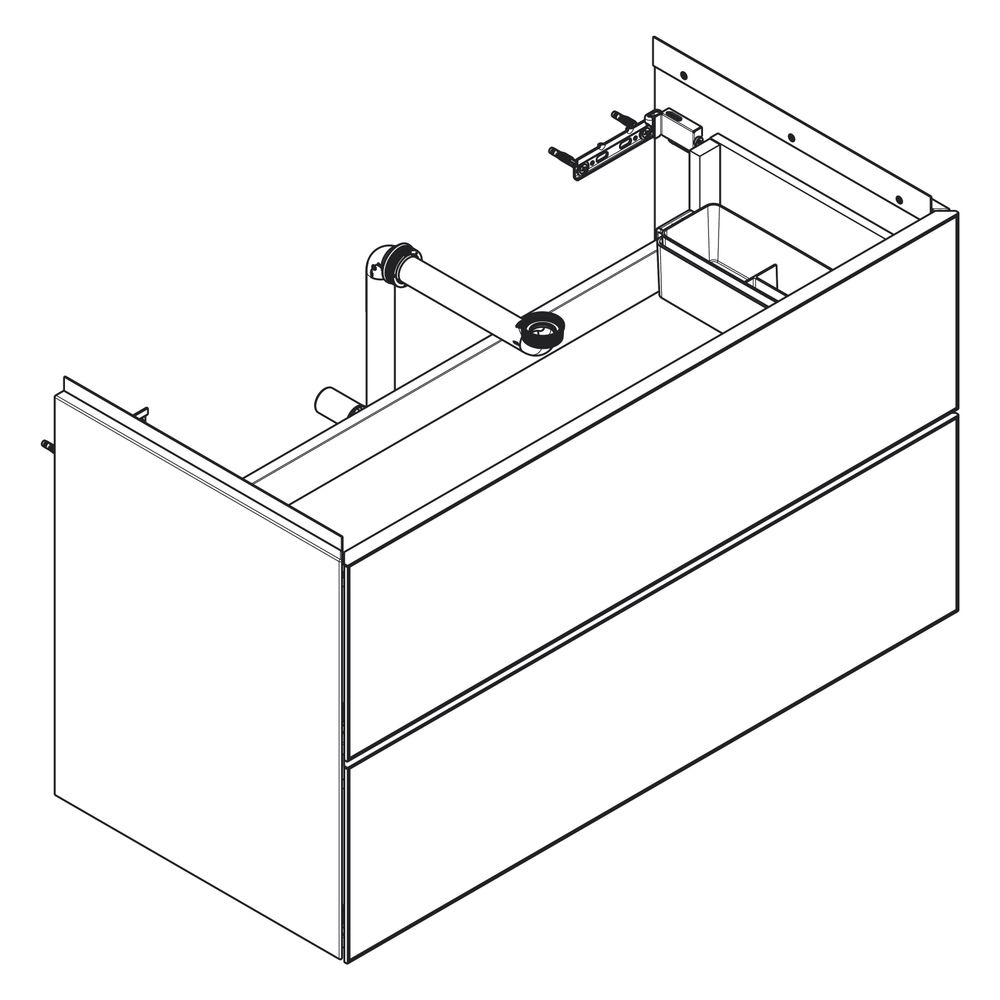 Hansgrohe Xevolos E Waschtischunterschrank Mattweiß 980x475mm, 2 SK für Waschtisch,... HANSGROHE-54181660 4059625634240 (Abb. 3)