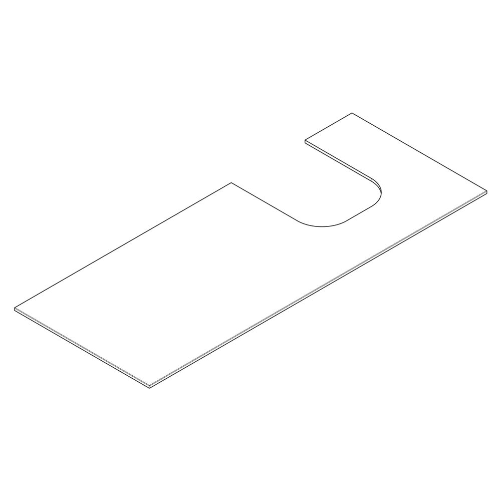 Hansgrohe Xevolos E Konsole 1370x550mm, Ausschnitt rechts für Aufsatzwaschtisch ges... HANSGROHE-54206700 4059625485835 (Abb. 3)