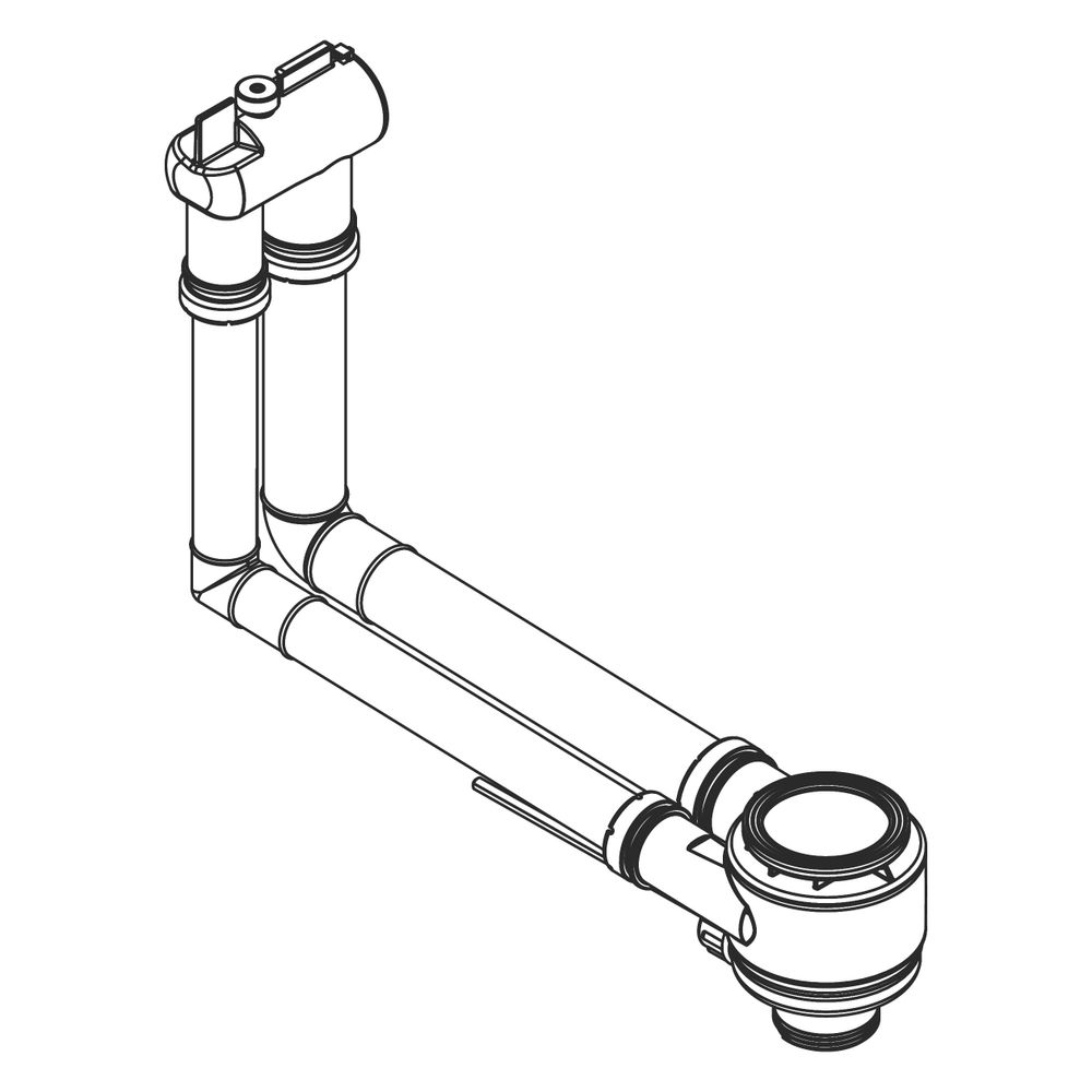 Hansgrohe Ablaufgarnitur, Überlaufgarnitur für Excenterbetätigung für Waschbecken... HANSGROHE-50005000 4059625451700 (Abb. 3)