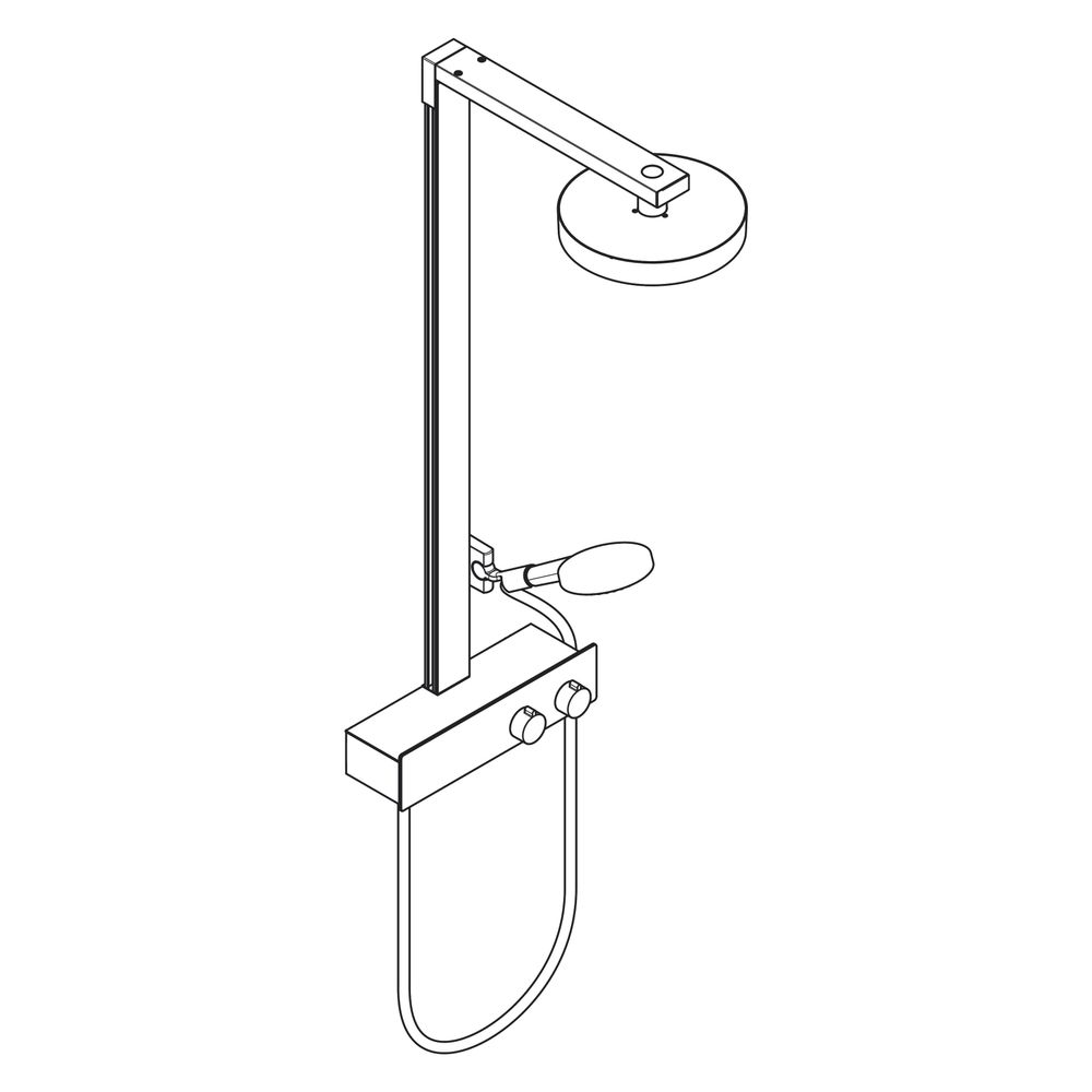 hansgrohe Rainfinity Showerpipe 250mm 1jet 8,2l/min EcoSmart mit ShowerTablet 350, ... HANSGROHE-28742000 4059625489017 (Abb. 4)