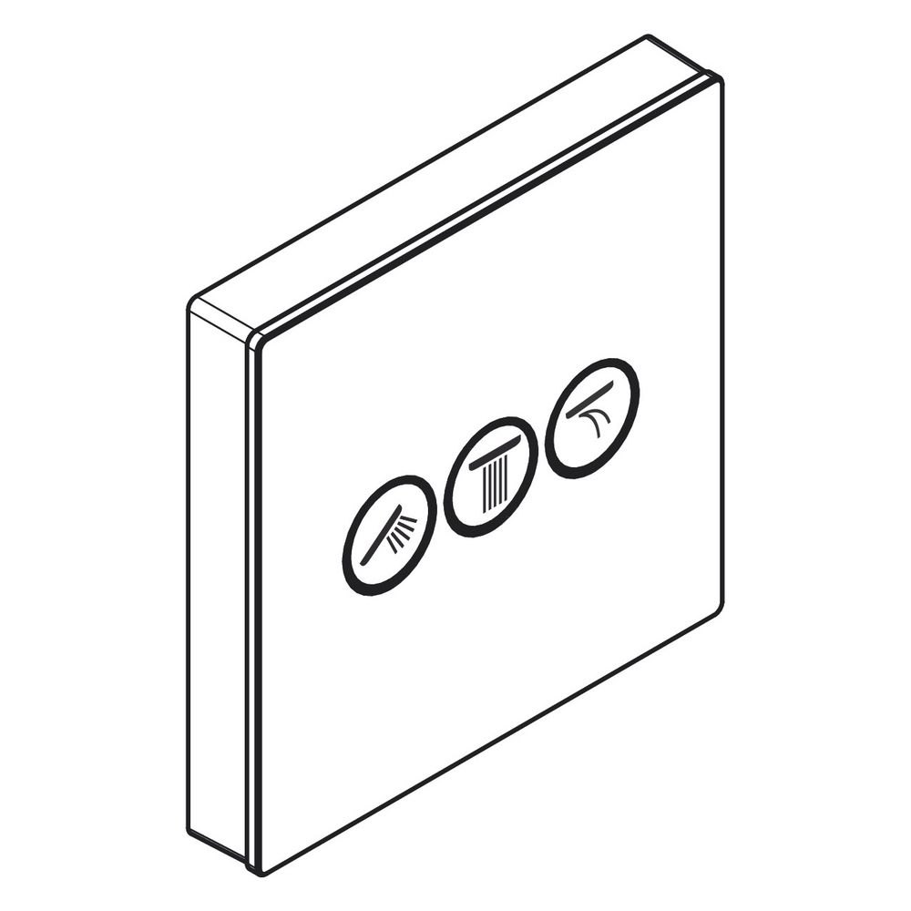 hansgrohe Shower Select Glas Ventil Unterputz Weiß/Chrom für 3 Verbraucher... HANSGROHE-15736400 4011097777504 (Abb. 4)