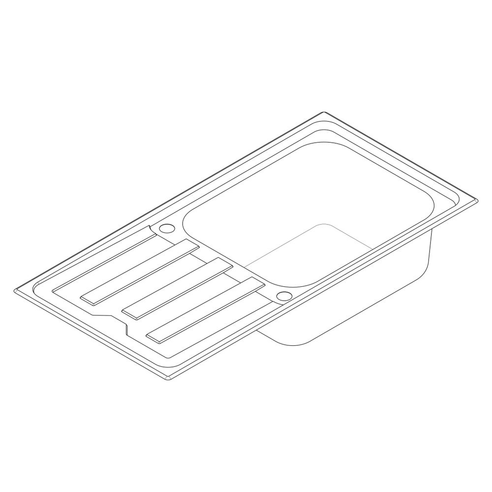Hansgrohe Einbauspüle S44 S440-A500 100500, Abtropffläche, automatischer Garnitur, ... HANSGROHE-43367800 4059625514382 (Abb. 4)