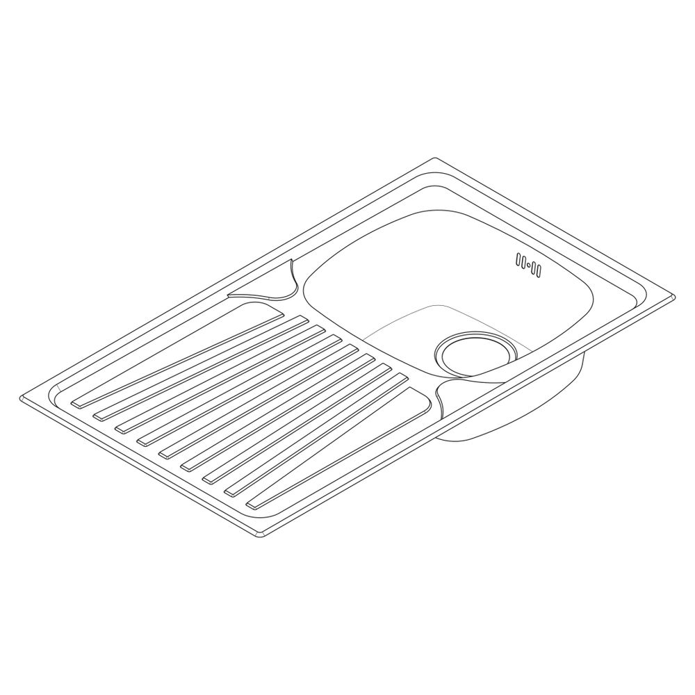 Hansgrohe Einbauspüle S21 S210-A342 86342, Abtropffläche, manueller Garnitur, Edels... HANSGROHE-43372800 4059625514337 (Abb. 4)