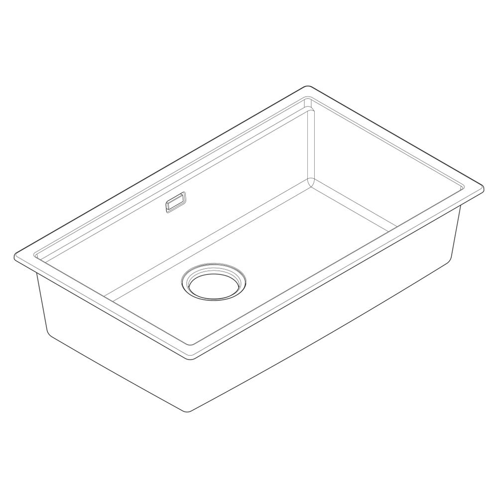 Hansgrohe Unterbauspüle S53 S530-U700 700, manueller Garnitur, Steingrau... HANSGROHE-43459290 4059625514276 (Abb. 3)