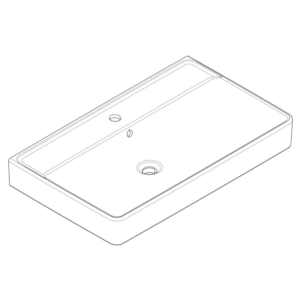 hansgrohe Xanuia Q Waschtisch 800x480mm mit Hahnloch und Überlauf, Weiß... HANSGROHE-60225450 4059625535073 (Abb. 4)