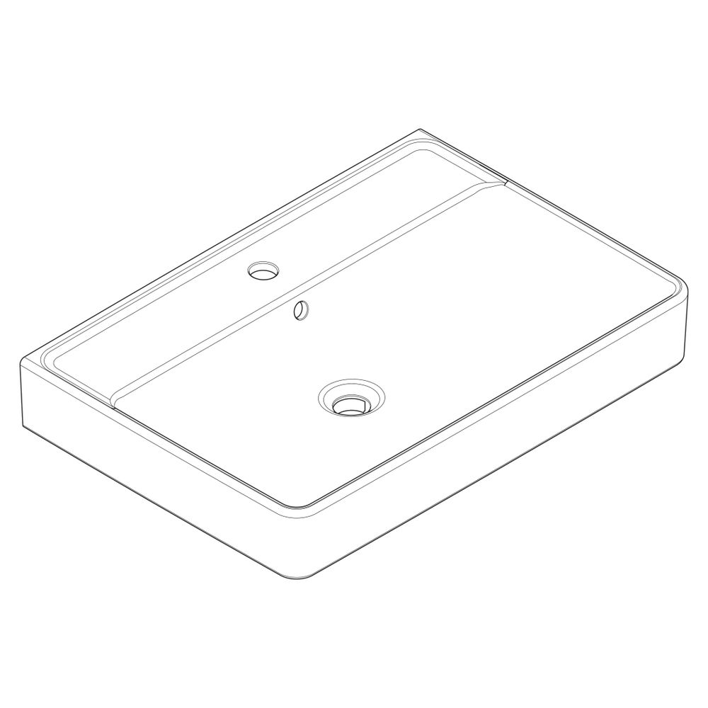 hansgrohe Xanuia Q Waschtisch 700x480mm mit Hahnloch und Überlauf, Weiß... HANSGROHE-60221450 4059625535172 (Abb. 3)