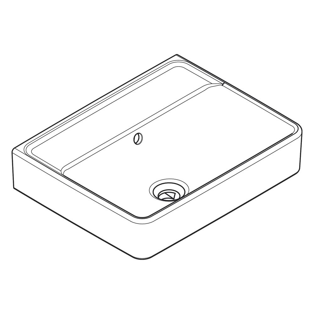 Hansgrohe Xanuia Q Handwaschbecken 500x390mm, ohne Hahnloch mit Überlauf, Weiß... HANSGROHE-60232450 4059625535455 (Abb. 3)