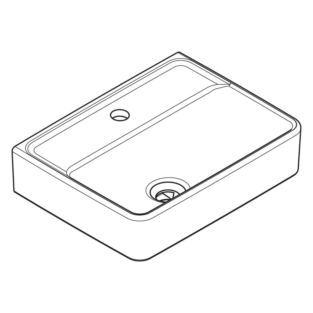 Hansgrohe Xanuia Q Handwaschbecken 450x340mm, Hahnloch ohne Überlauf, Weiß... HANSGROHE-60230450 4059625535530 (Abb. 3)