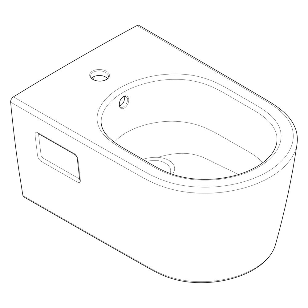 hansgrohe EluPura Original S Wand Bidet 540 mit Hahnloch, Überlauf, Weiß... HANSGROHE-60281450 4059625536261 (Abb. 4)