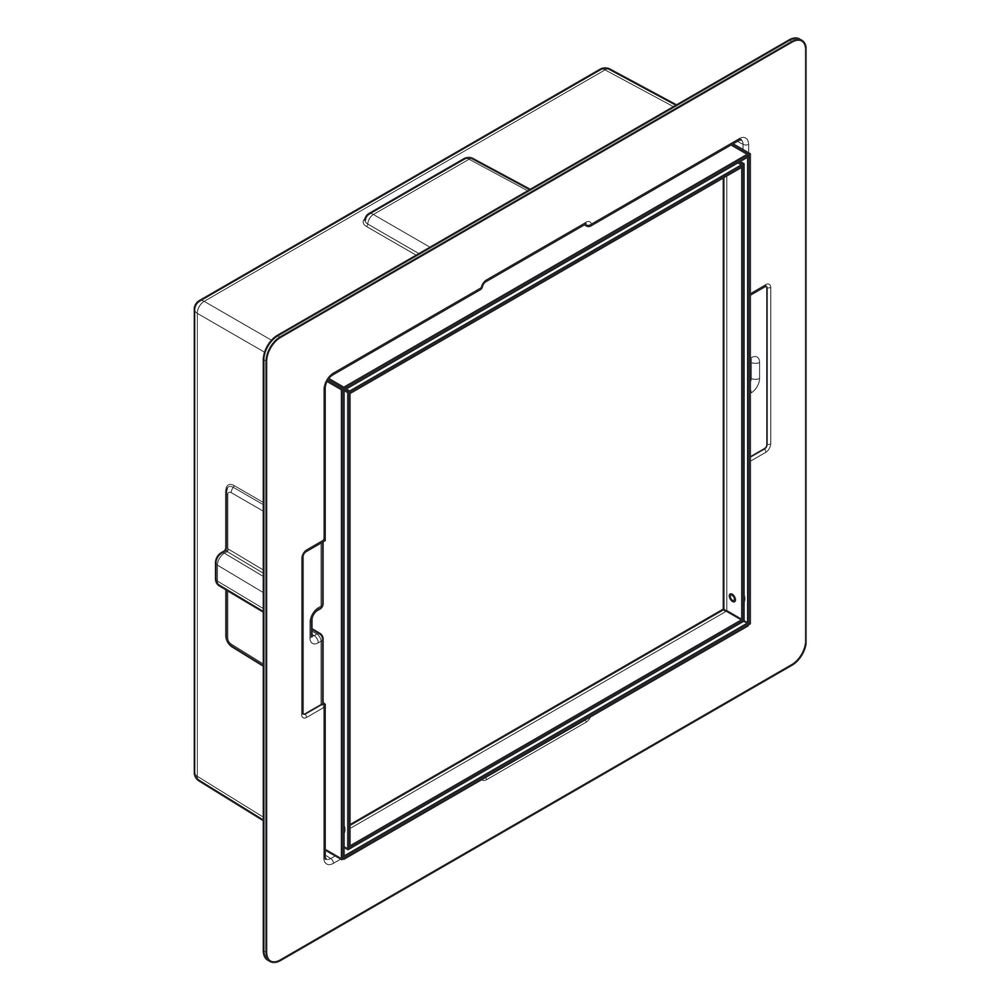 hansgrohe XtraStoris Rock Einbau Abfalleimer Mattweiß mit befliesbarer Tür 300x300x... HANSGROHE-56089700 4059625489321 (Abb. 4)