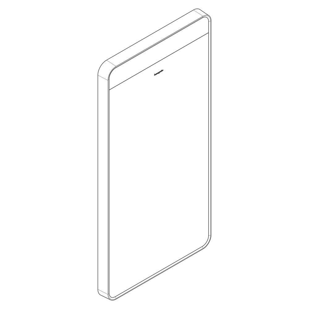 Hansgrohe Xarita Lite Q Spiegel, horizontaler LED-Beleuchtung 360x30mm, für Wandsch... HANSGROHE-54955700 4059625535547 (Abb. 4)