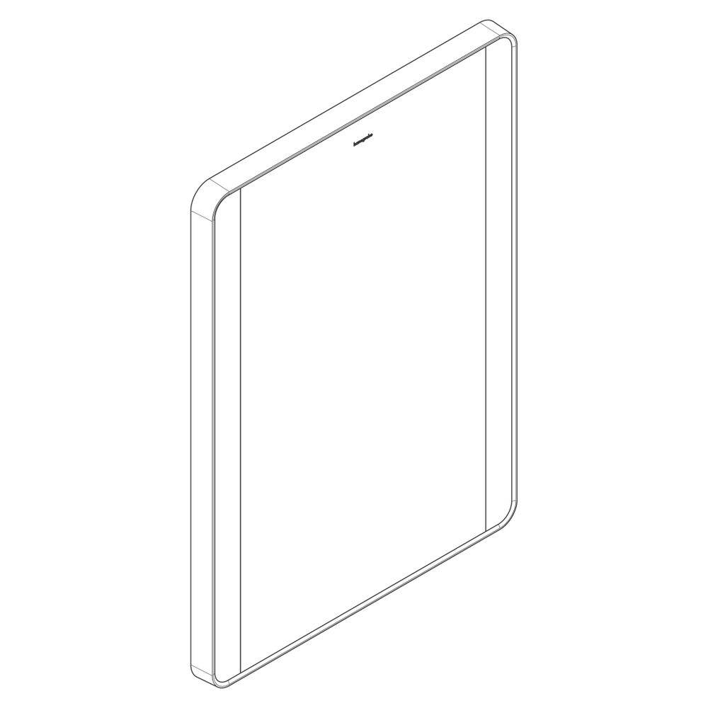 Hansgrohe Xarita Lite Q Spiegel, seitlicher LED-Beleuchtung 500x30mm, für Wandschal... HANSGROHE-54961670 4059625535677 (Abb. 3)