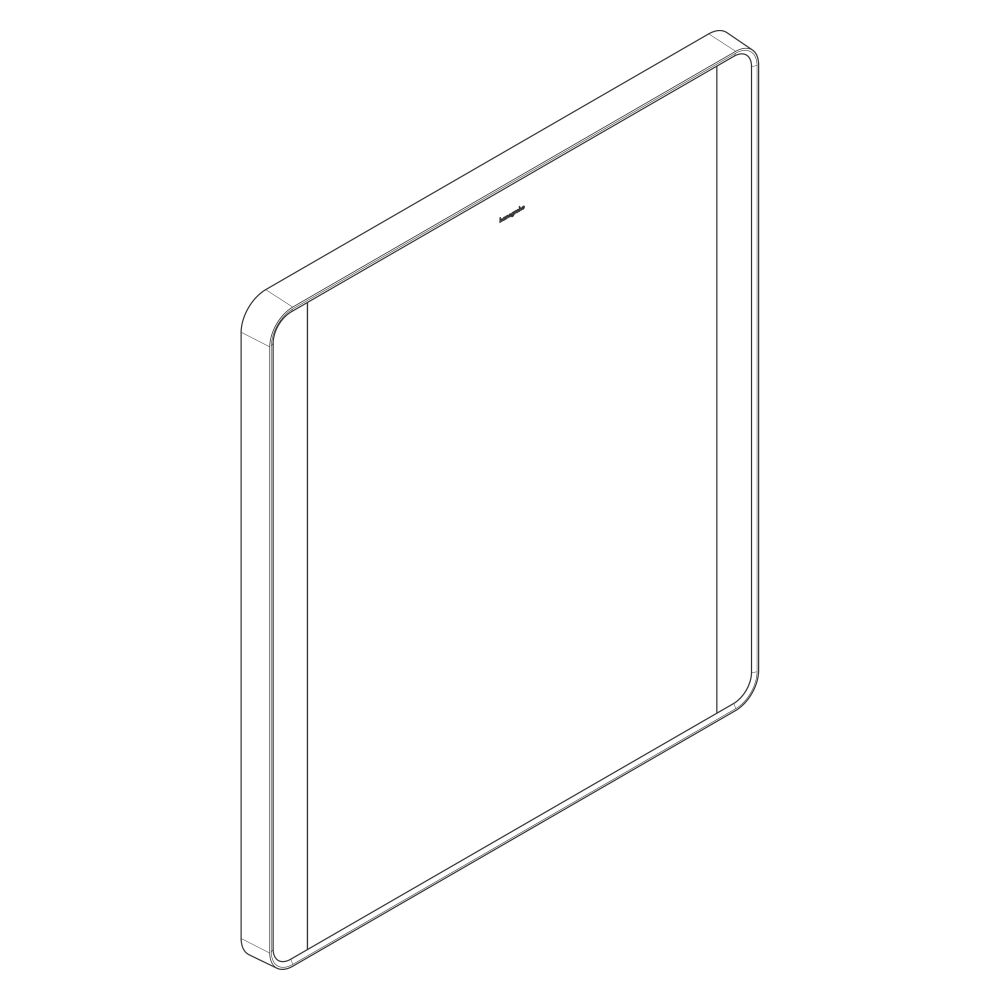 Hansgrohe Xarita Lite Q Spiegel, seitlicher LED-Beleuchtung 600x30mm, für Wandschal... HANSGROHE-54962670 4059625535691 (Abb. 4)
