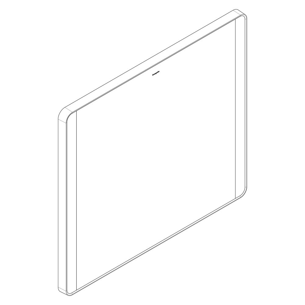 Hansgrohe Xarita Lite Q Spiegel, seitlicher LED-Beleuchtung 800x30mm, für Wandschal... HANSGROHE-54963700 4059625535707 (Abb. 3)