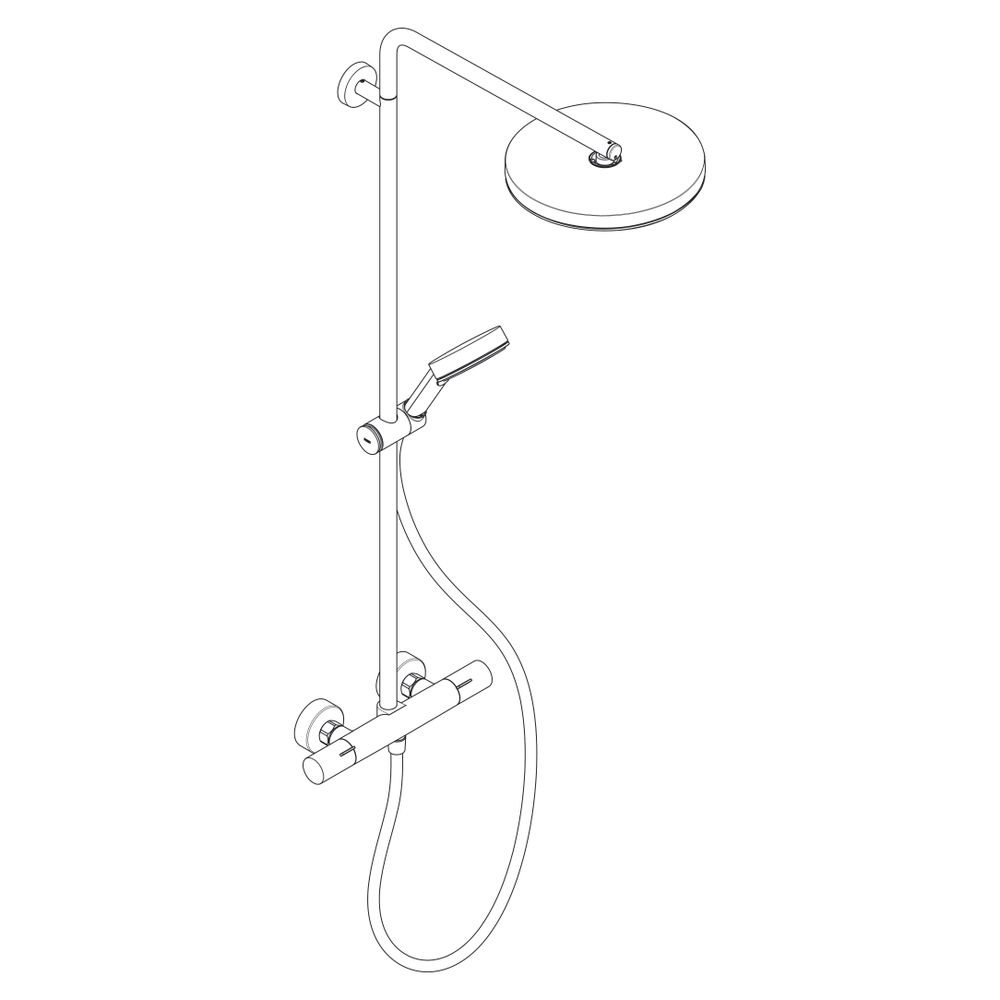 hansgrohe Pulsify S Puro Showerpipe 260mm 1jet 11,2l/min, Mattschwarz EcoSmart mit ... HANSGROHE-24237670 4059625539064 (Abb. 5)