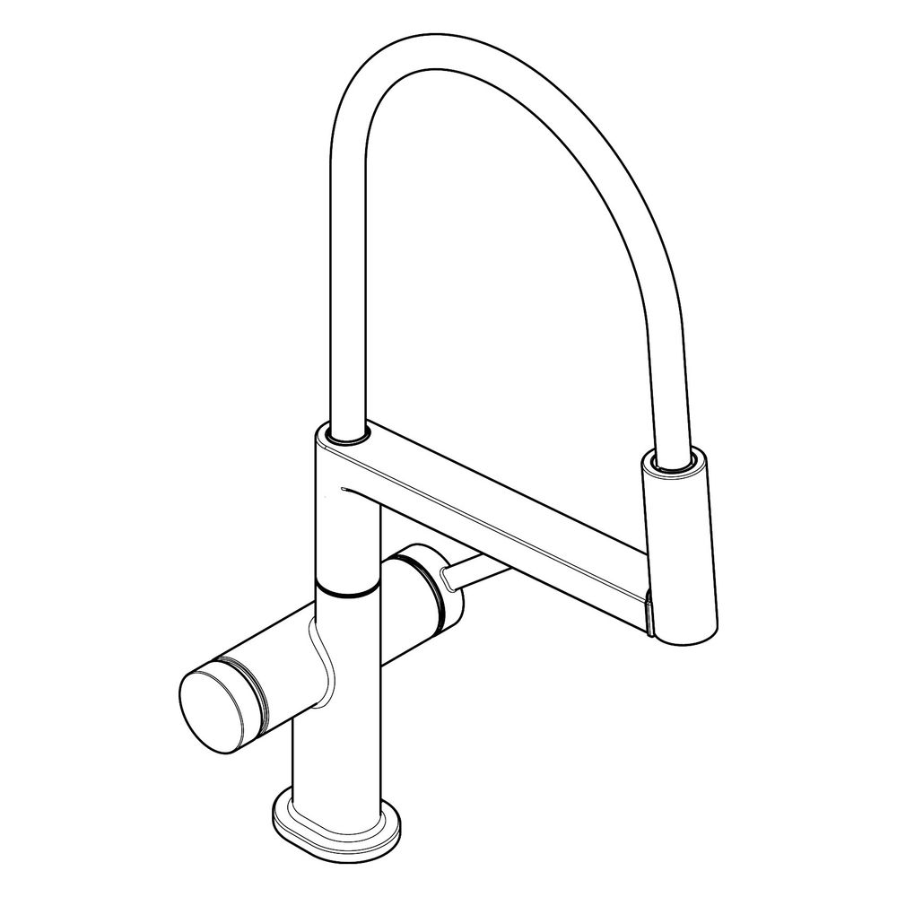 hansgrohe Talis Select M54 Einhebel-Küchenmischer 210mm 5,6 l/min 3jet, Schwarz/Chr... HANSGROHE-72861340 4059625565629 (Abb. 4)