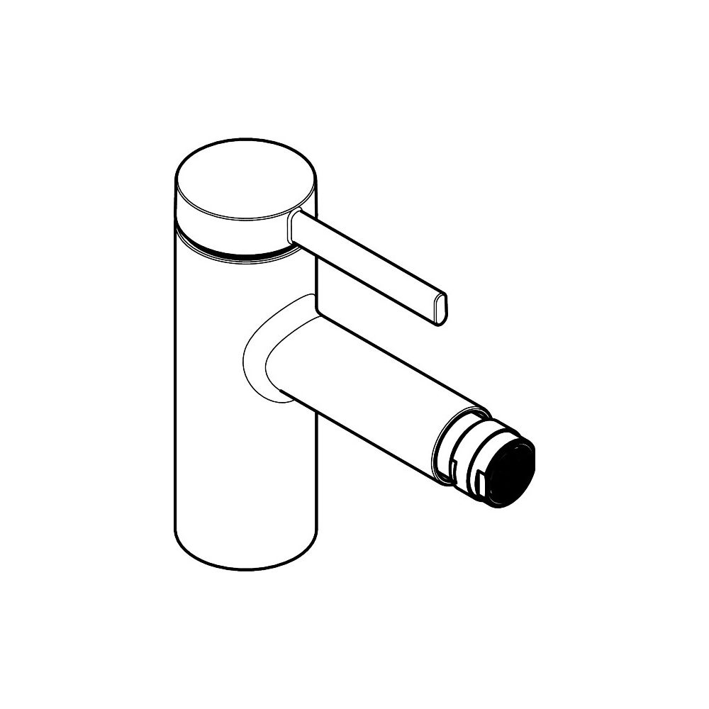 Hansgrohe Zesis S Einhebel-Bidetmischer mit Zugstangen-Ablaufgarnitur, Mattschwarz... HANSGROHE-74200670 4059625563311 (Abb. 4)