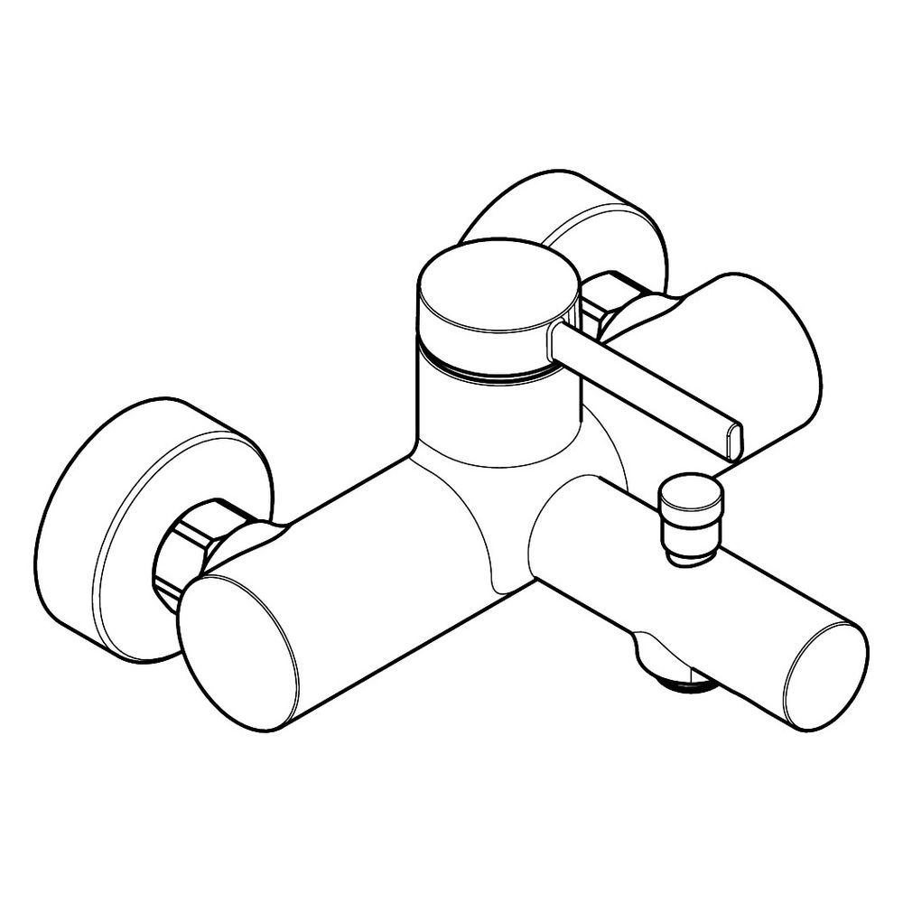 Hansgrohe Zesis S Wannenmischer Aufputz Einhebel, 2 Verbraucher, Mattschwarz... HANSGROHE-74420670 4059625563182 (Abb. 4)