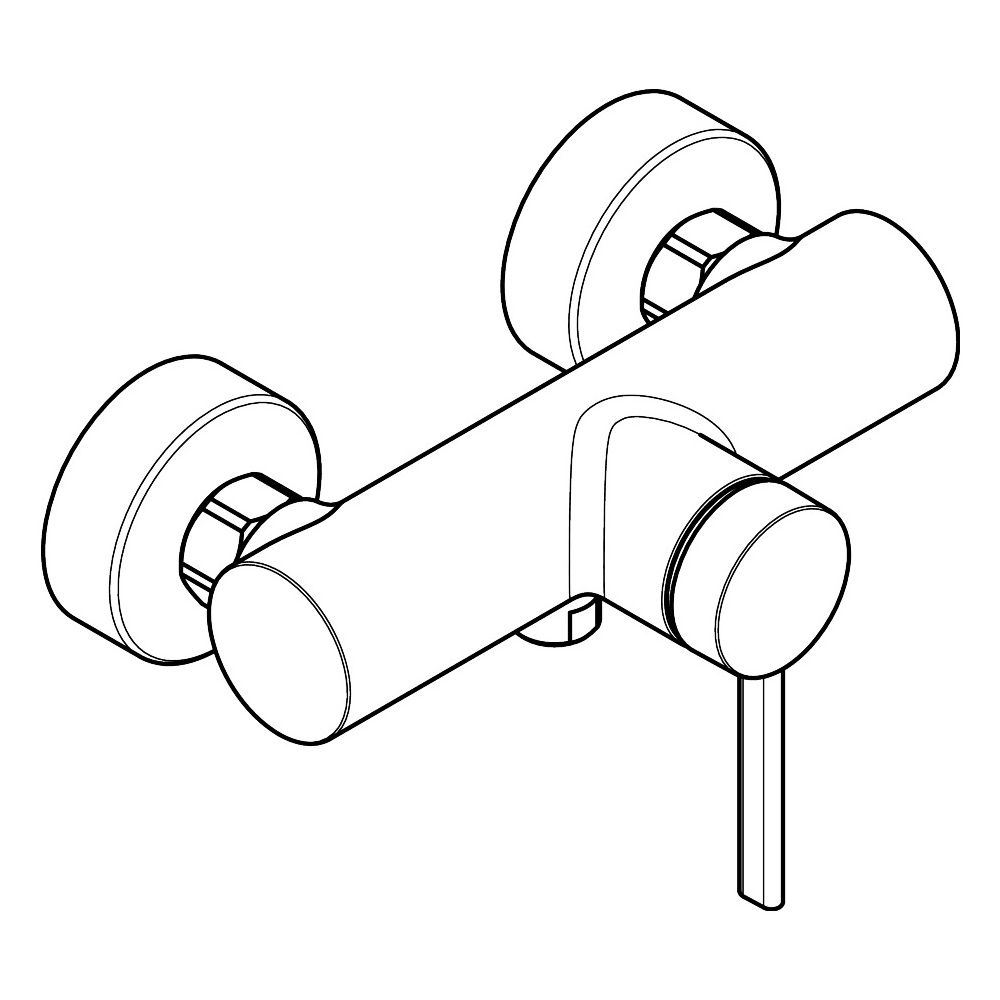 Hansgrohe Zesis S Brausemischer Aufputz Einhebel, 1 Verbraucher, Mattschwarz... HANSGROHE-74621670 4059625563366 (Abb. 4)