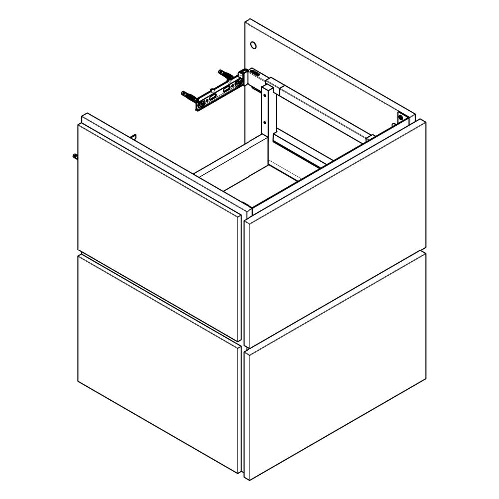 Hansgrohe Xilesa E Waschtischunterschrank 480x470mm, 2 SK für Handwaschbecken, Eich... HANSGROHE-54250550 4059625546277 (Abb. 2)