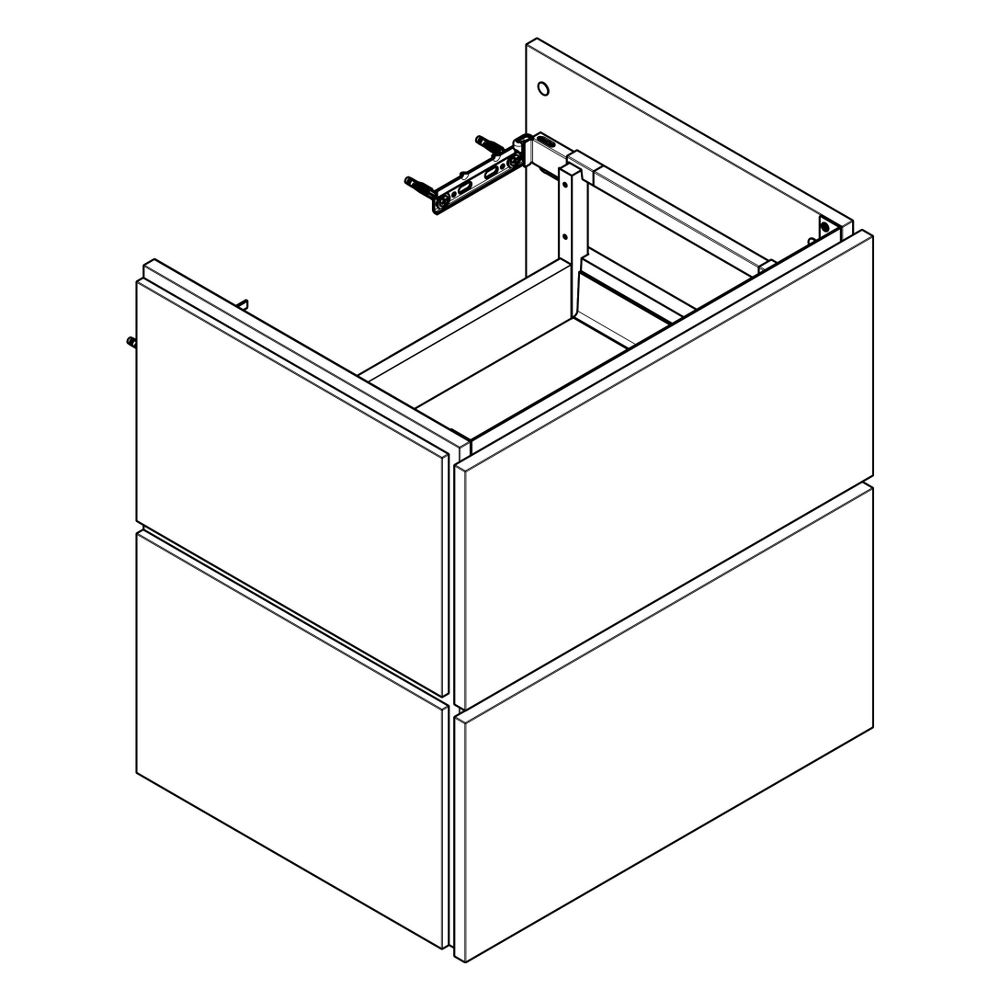 Hansgrohe Xilesa E Waschtischunterschrank 580x470mm, 2 SK PushOpen für Waschtisch, ... HANSGROHE-54293700 4059625579206 (Abb. 4)