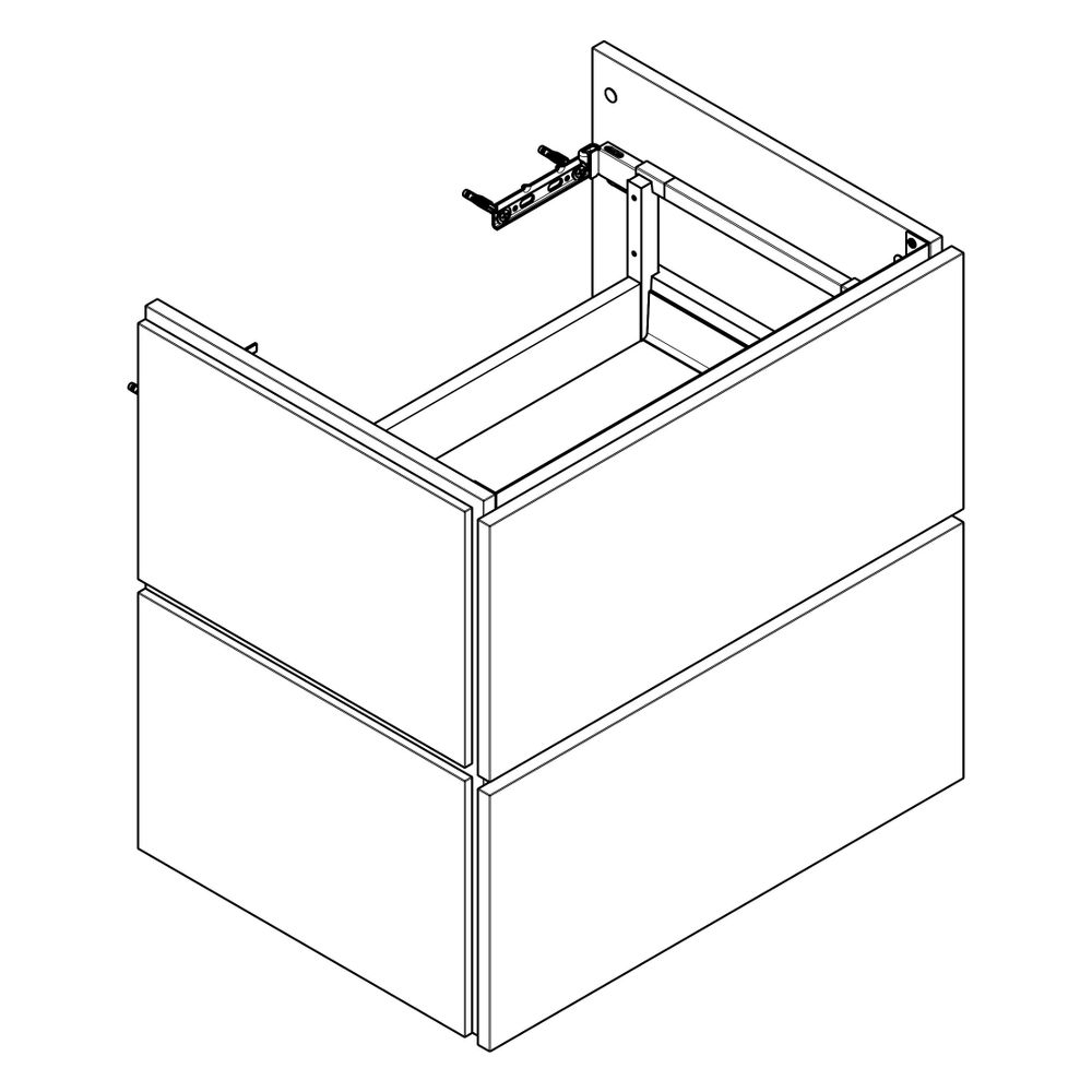 Hansgrohe Xilesa E Waschtischunterschrank 630x470mm, 2 SK für Waschtisch, Schieferg... HANSGROHE-54256760 4059625546413 (Abb. 3)