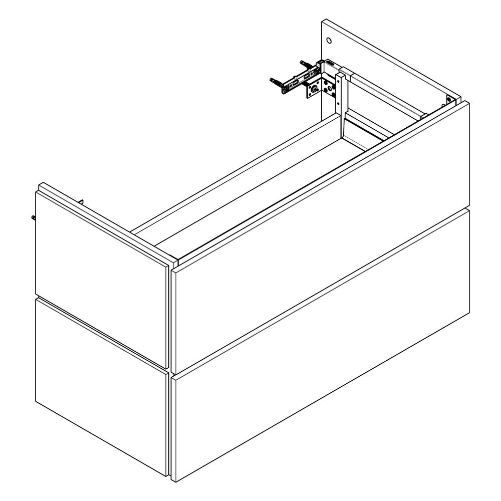 Hansgrohe Xilesa E Waschtischunterschrank 980x470mm, 2 SK für Waschtisch, Eiche Kas... HANSGROHE-54262550 4059625546598 (Abb. 3)