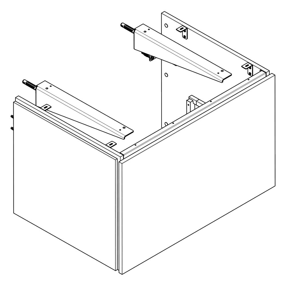 Hansgrohe Xilesa E Waschtischunterschrank 780x550mm, 1 Schubkasten für Konsole, Aus... HANSGROHE-54265700 4059625546864 (Abb. 3)