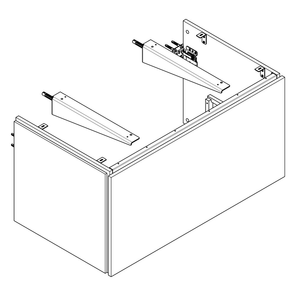Hansgrohe Xilesa E Waschtischunterschrank 980x550mm, 1 Schubkasten für Konsole, Aus... HANSGROHE-54266760 4059625546819 (Abb. 3)