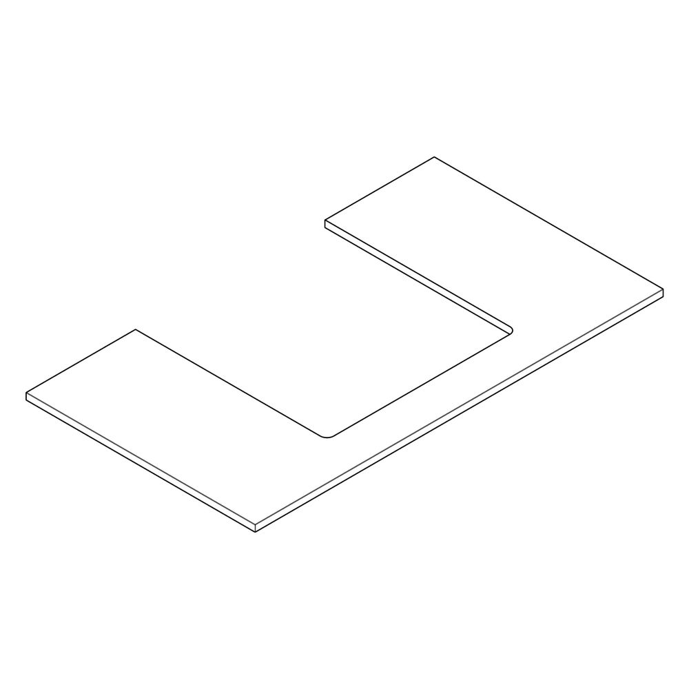 Hansgrohe Xilesa E Konsole 980x550mm, Ausschnitt mittig für Aufsatzwaschtisch gesch... HANSGROHE-54270700 4059625547083 (Abb. 3)