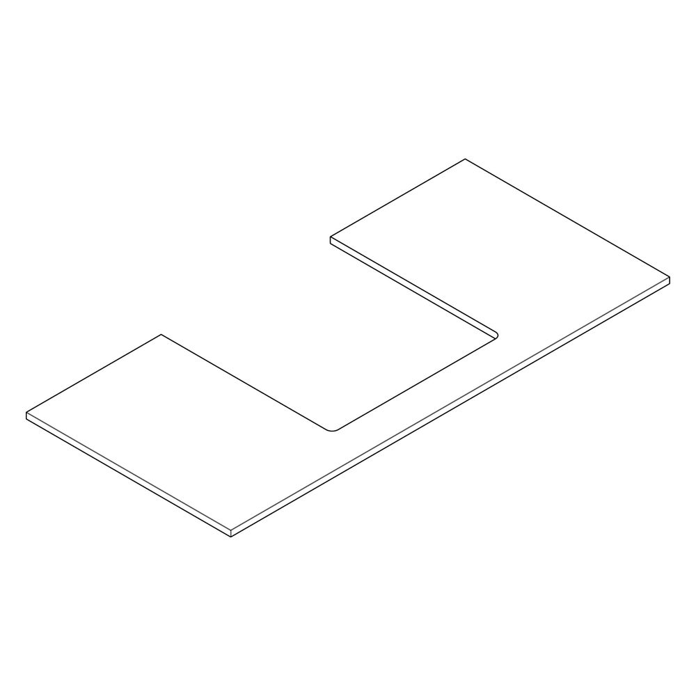 Hansgrohe Xilesa E Konsole 1180x550mm, Ausschnitt mittig für Aufsatzwaschtisch gesc... HANSGROHE-54271700 4059625547052 (Abb. 3)