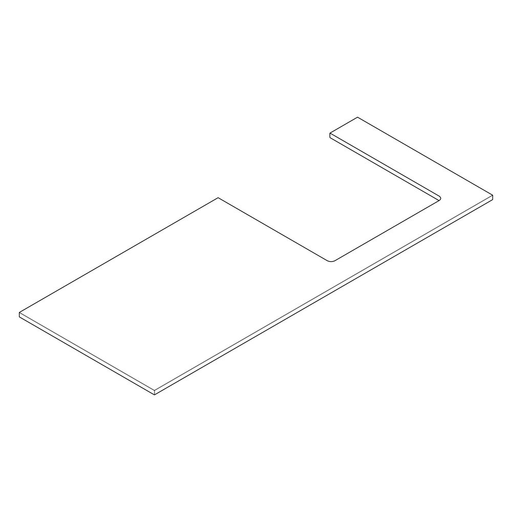 Hansgrohe Xilesa E Konsole 1375x550mm, Ausschnitt rechts für Aufsatzwaschtisch gesc... HANSGROHE-54273550 4059625547311 (Abb. 3)