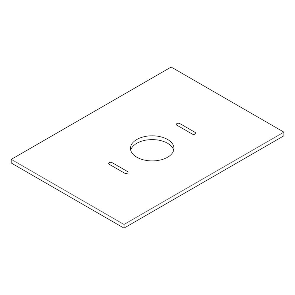Hansgrohe Xilesa E Konsole 780x550mm, Ausschnitt mittig für Aufsatzwaschtisch ohne ... HANSGROHE-54275760 4059625547533 (Abb. 3)