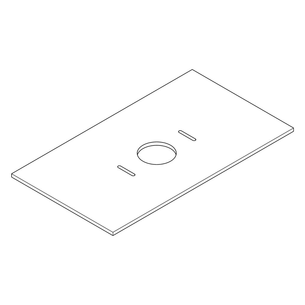 Hansgrohe Xilesa E Konsole 980x550mm, Ausschnitt mittig für Aufsatzwaschtisch ohne ... HANSGROHE-54276780 4059625547243 (Abb. 3)