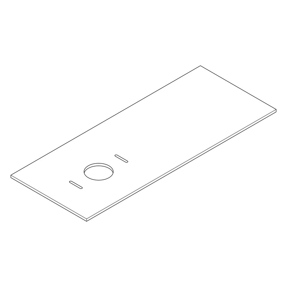 Hansgrohe Xilesa E Konsole 1375x550mm, Ausschnitt links für Aufsatzwaschtisch ohne ... HANSGROHE-54278700 4059625547212 (Abb. 3)