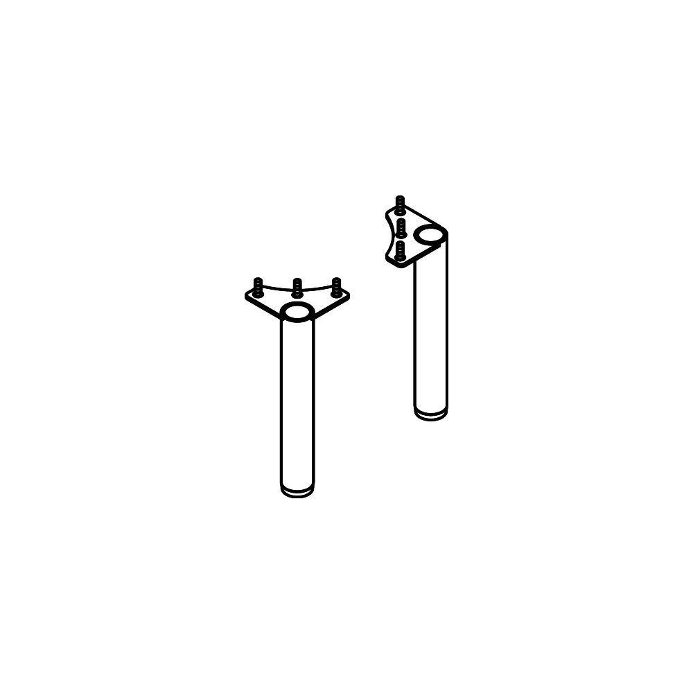 Hansgrohe Xilesa E Möbelfüße, 145x20mm, Höhenausgleich, Schiefergrau Matt... HANSGROHE-54289760 4059625609613 (Abb. 3)