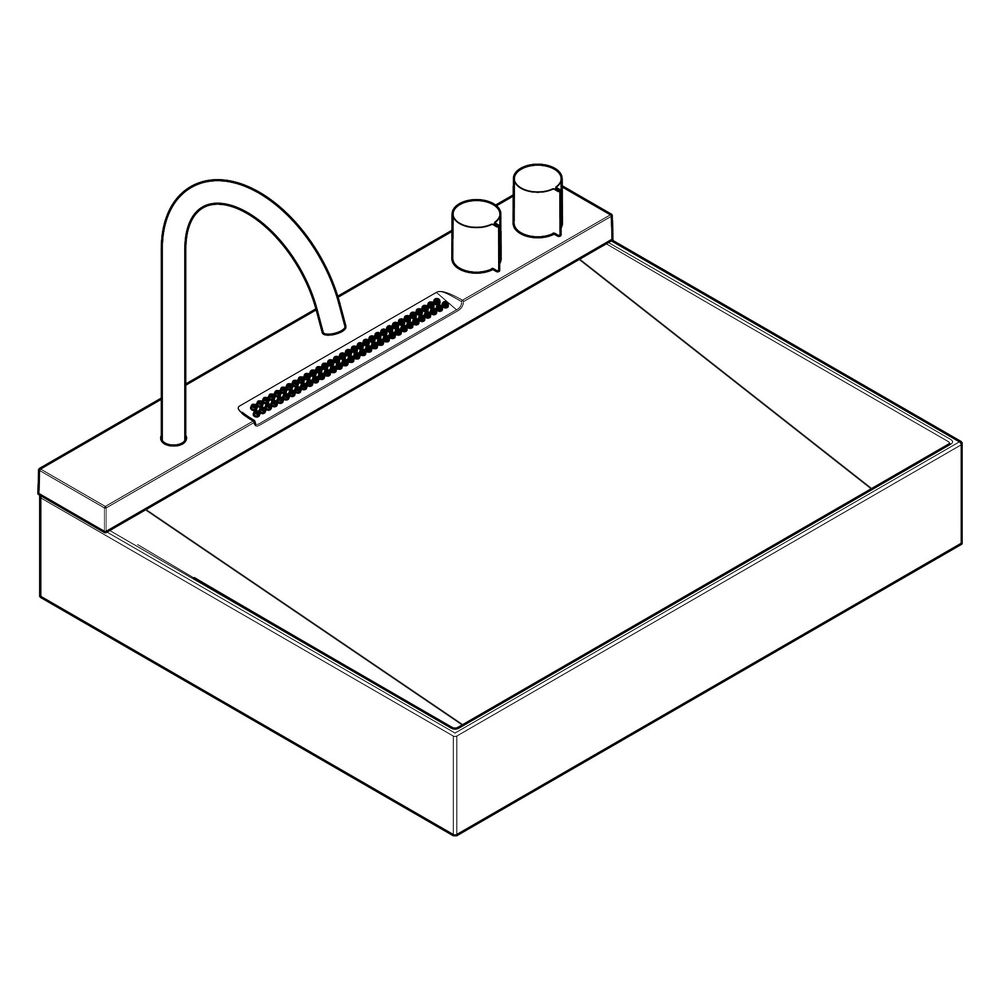Hansgrohe Aufsatzwaschtisch Avalegra AquaUnit, 580x475x100mm, Armatur, Brushed Blac... HANSGROHE-22472340 4059625626412 (Abb. 4)