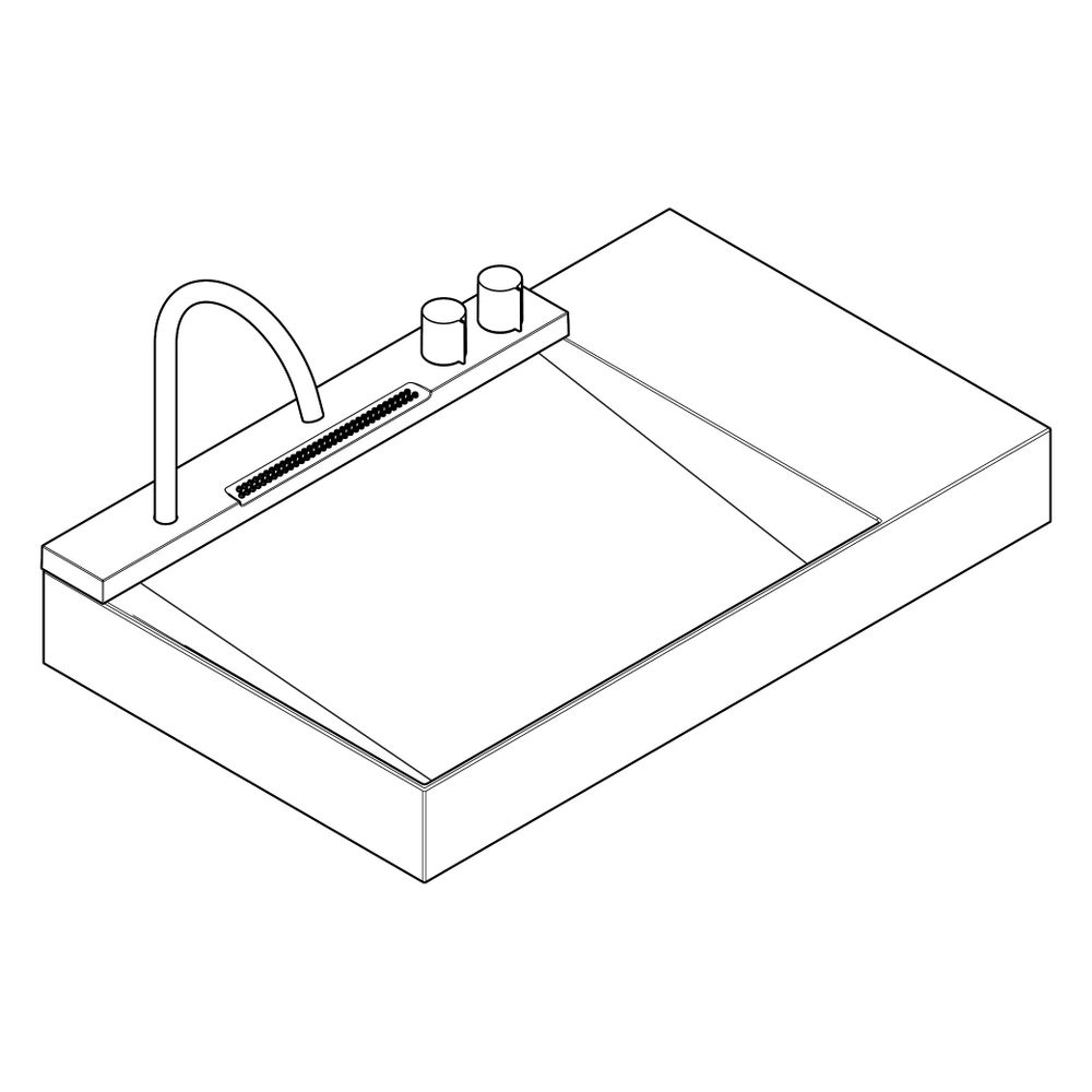 Hansgrohe Aufsatzwaschtisch Avalegra AquaUnit, 780x475x100mm, Armatur, Mattschwarz... HANSGROHE-22473670 4059625626481 (Abb. 3)