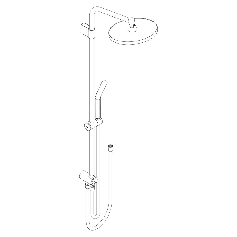 Hansgrohe Activera S Showerpipe Duschsystem 1jet, EcoSmart Reno, Kopfbrause 240mm, ... HANSGROHE-28074000 4059625605141 (Abb. 4)