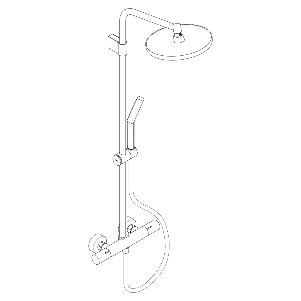 Hansgrohe Activera S Showerpipe Duschsystem 1jet EcoSmartPlus, Kopfbrause 240mm, Ha... HANSGROHE-28083000 4059625605189 (Abb. 4)