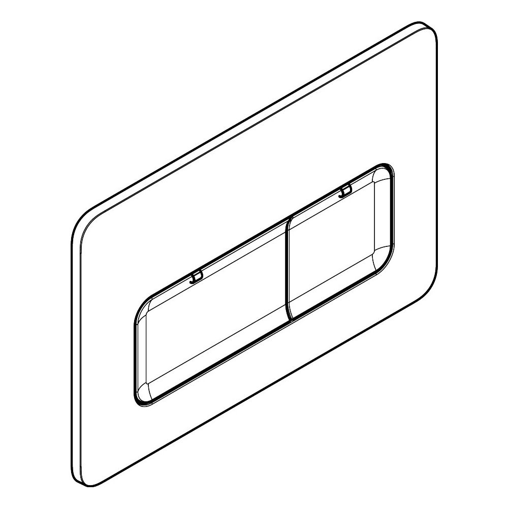 Hansgrohe iFrame Original Q Betätigungsplatte für 2-Mengen-Spülung, Kunststoff, mec... HANSGROHE-66001000 4059625610817 (Abb. 4)