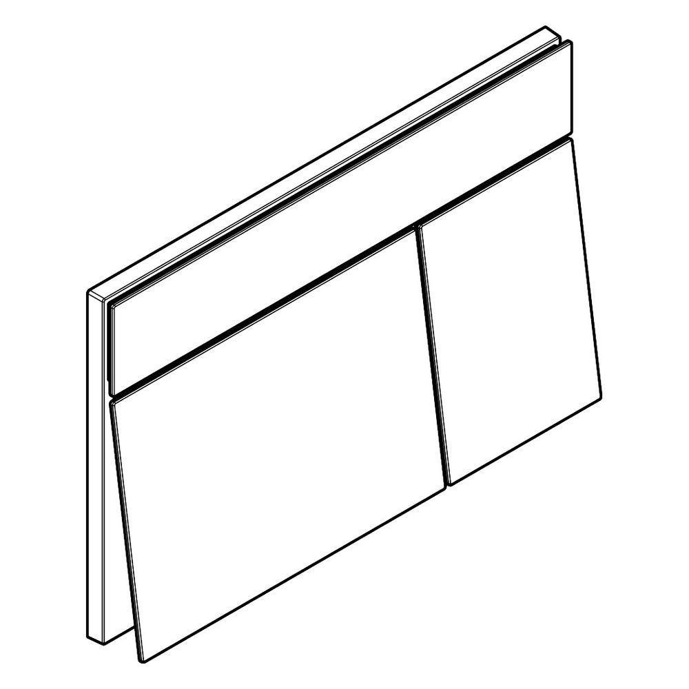 Hansgrohe iFrame Element E Betätigungsplatte für 2-Mengen-Spülung, Metall, mechanis... HANSGROHE-66003140 4059625610909 (Abb. 4)