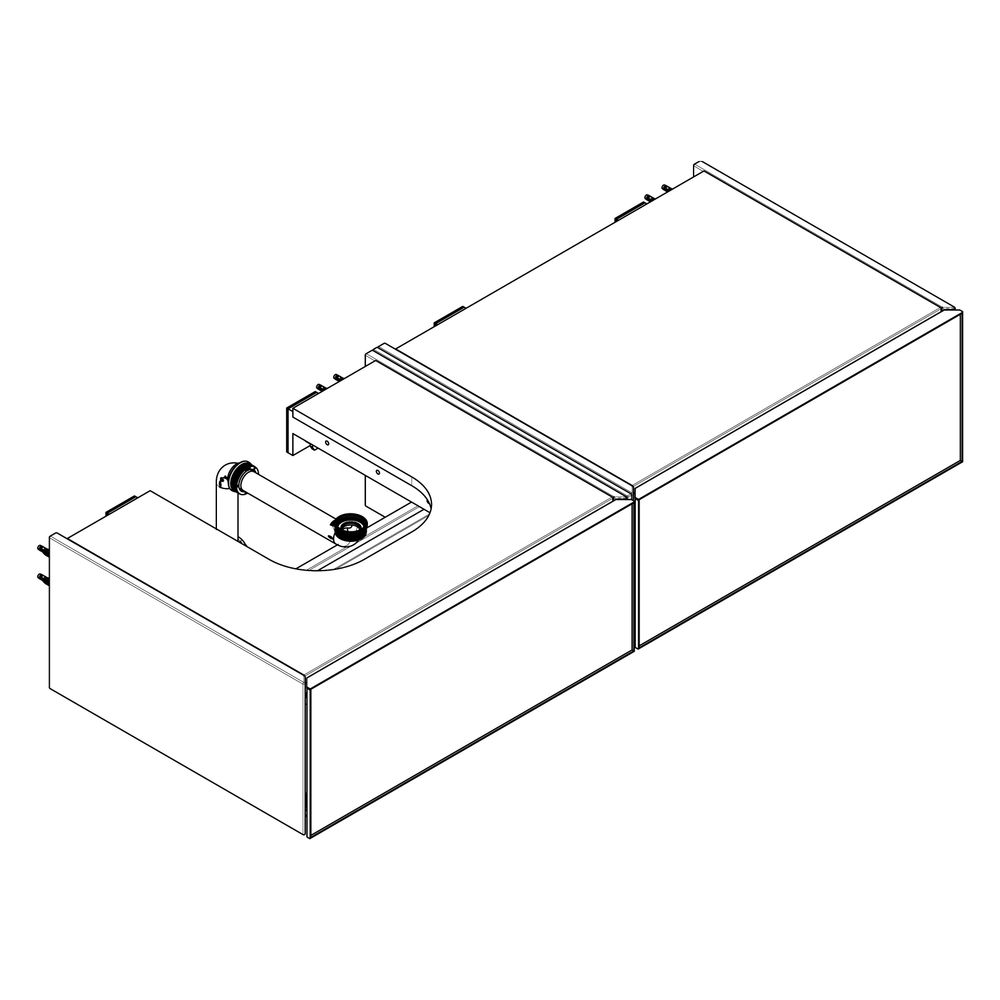Hansgrohe Xevolos E Waschtischunterschrank Mattweiß 1370x550mm, 2 SK für Konsole, A... HANSGROHE-54319390 4059625635117 (Abb. 3)