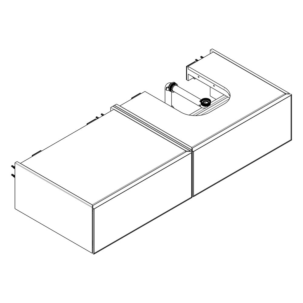 Hansgrohe Xevolos E Waschtischunterschrank Sandbeige Matt 1370x550mm, 2 SK für Kons... HANSGROHE-54323790 4059625635179 (Abb. 3)